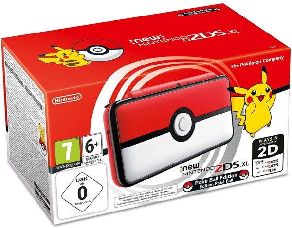 New Nintendo 2DS XL Edición PokéBall rojo blanco