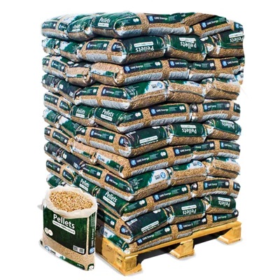 GME WOODPELLET- 2 Palets de 77 sacos de pellets