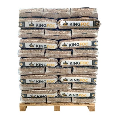 KINGFOC- 2 Palets de 77 sacos de pellet